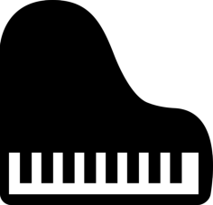 Piano Top View Icon Svg Vector, Free Vectors File